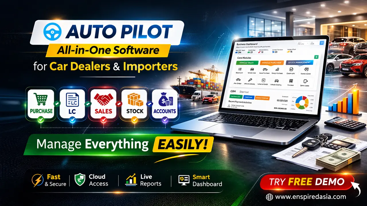 Auto Pilot is a comprehensive car dealership management solution, designed to help car dealers to manage their business smoothly. Using the software will help car dealers to achieve efficiency across the business and increase revenue.The software is speci